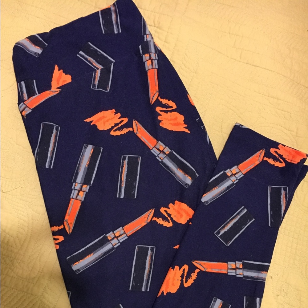 LuLaRoe Lipstick Leggings/TC